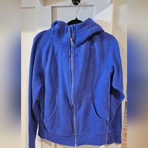 Lululemon Scuba Zip Hoodie Size 12 Blue